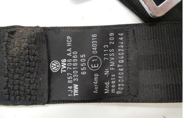 VW Golf 4 Variant Bj.05 Sicherheitsgurt Gurt vorne rechts 1J4857706AA TRW